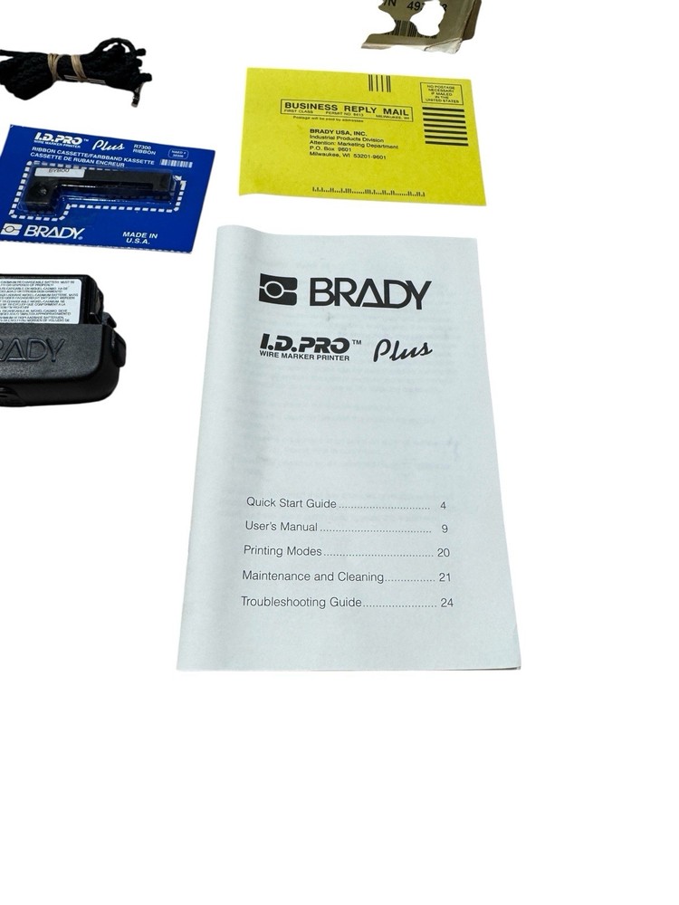 Brady I.D. Pro Plus Model 33980 - Complete