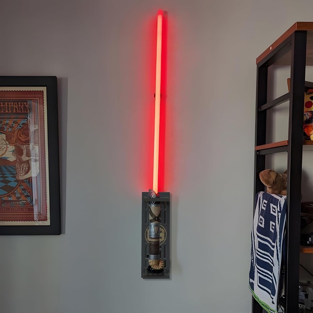 Lightsaber Wall Mount, Lightsaber Stand with Pattern, Lightsaber Wall Mount