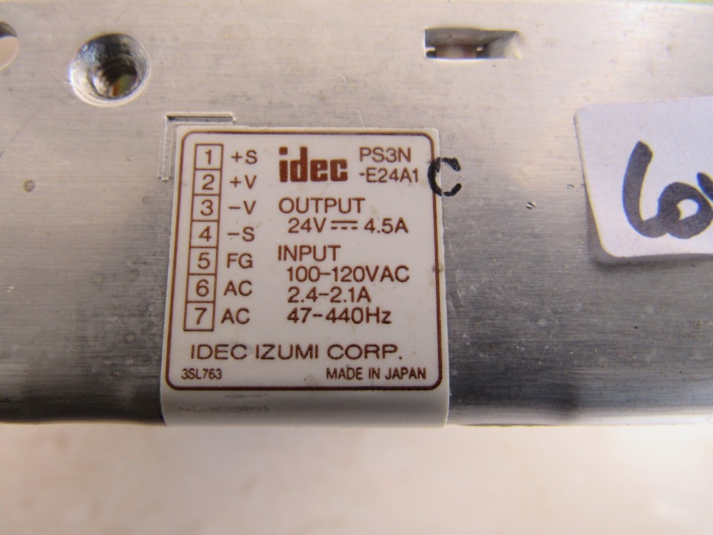Idec PS3N-E24A1 Lot # 3663 Listed by Greg
