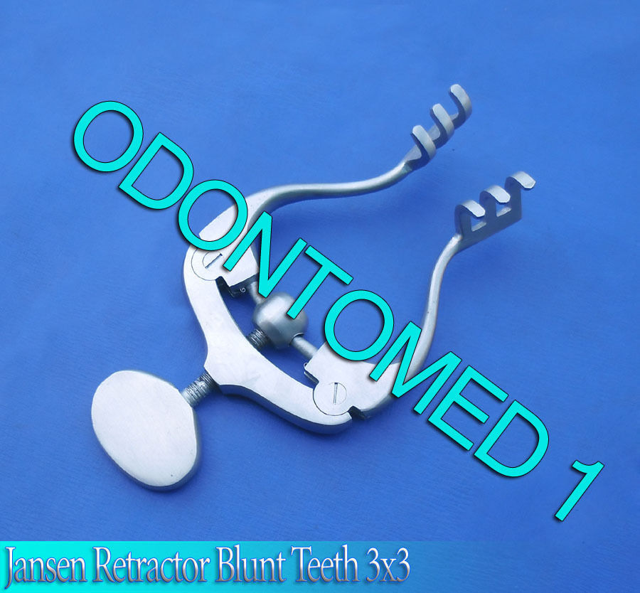 Jansen Retractor Blunt Teeth 3x3 Surgical Instruments