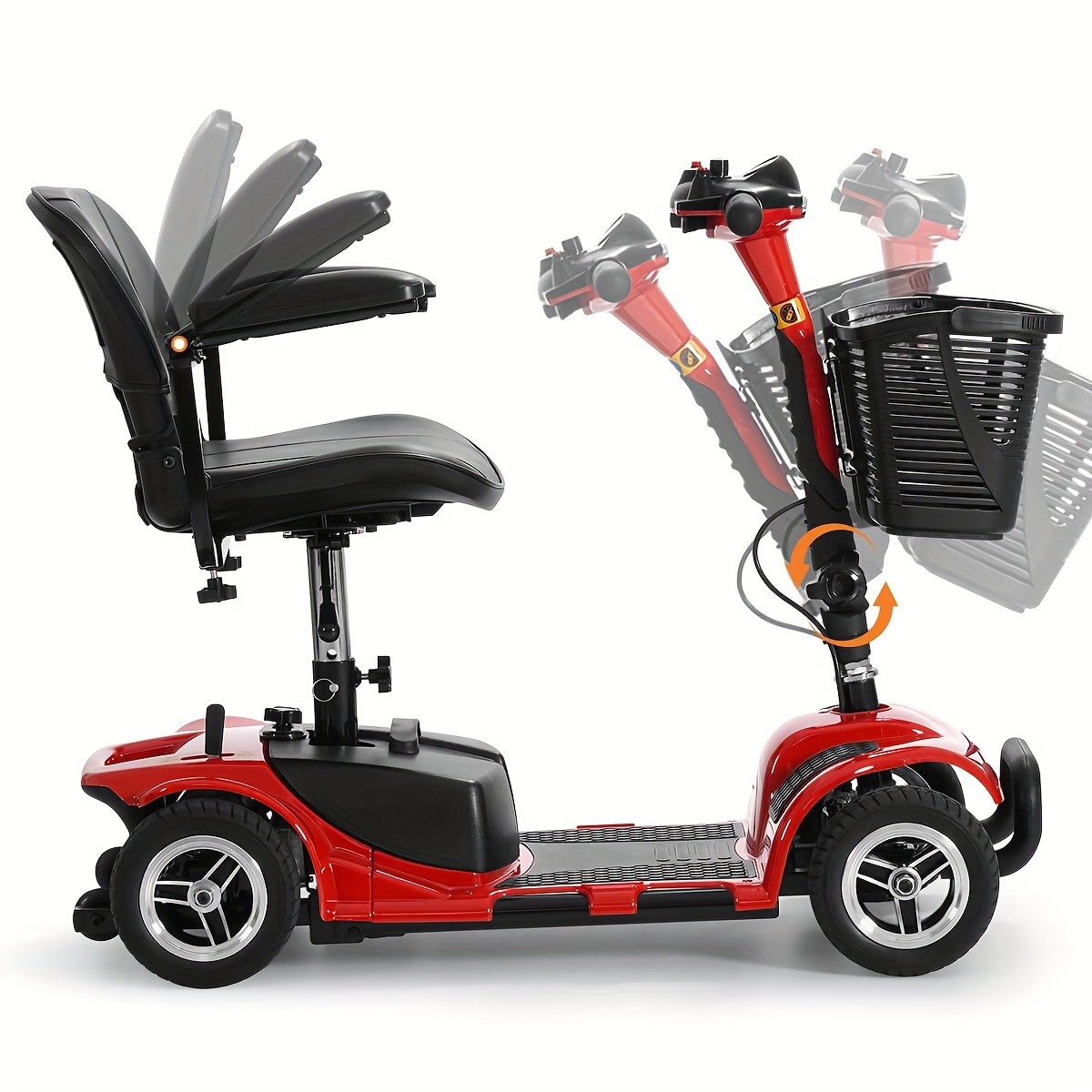 Used 4 Wheel Mobility Scooter Power Wheelchair Folding Electric Scooters Travel