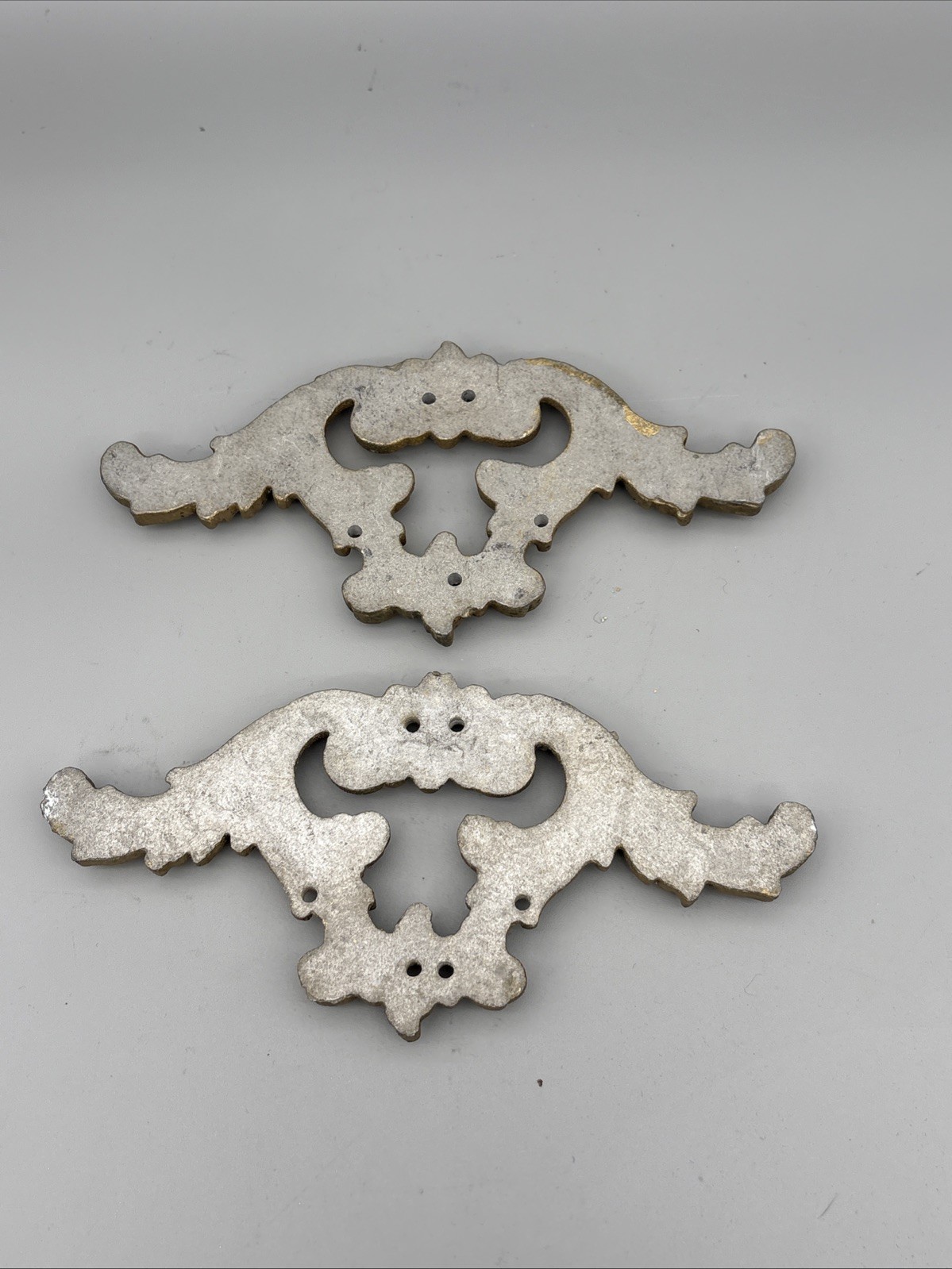 Vintage Brass Gold-tone Metal Decorative Wall Frame Accents - Lot of 8, 4 sets