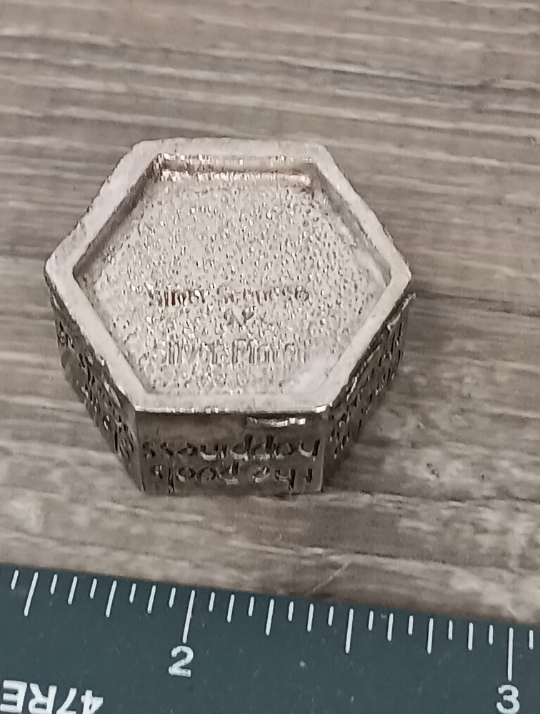 Silver Scene Frog Silver Plated Trinket Box