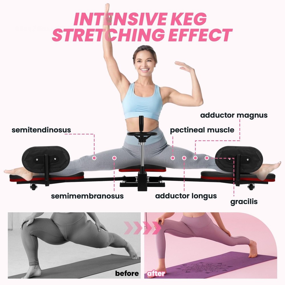 Red Leg Stretcher Machine 330lbs Split Machine w/ Hand Wheel Training Machine