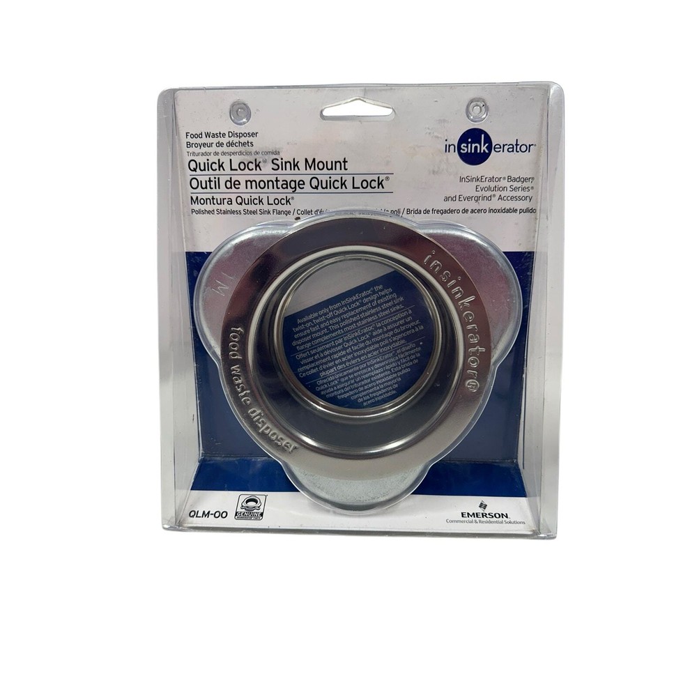 InSinkErator Garbage Disposal QLM-00 Flange Quick Lock Stainless Sink Mount,