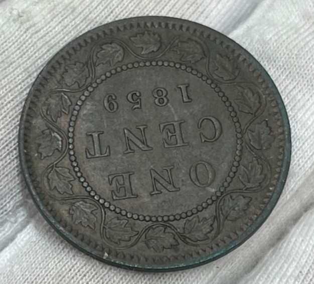 1859 Canada Large Cent Coin