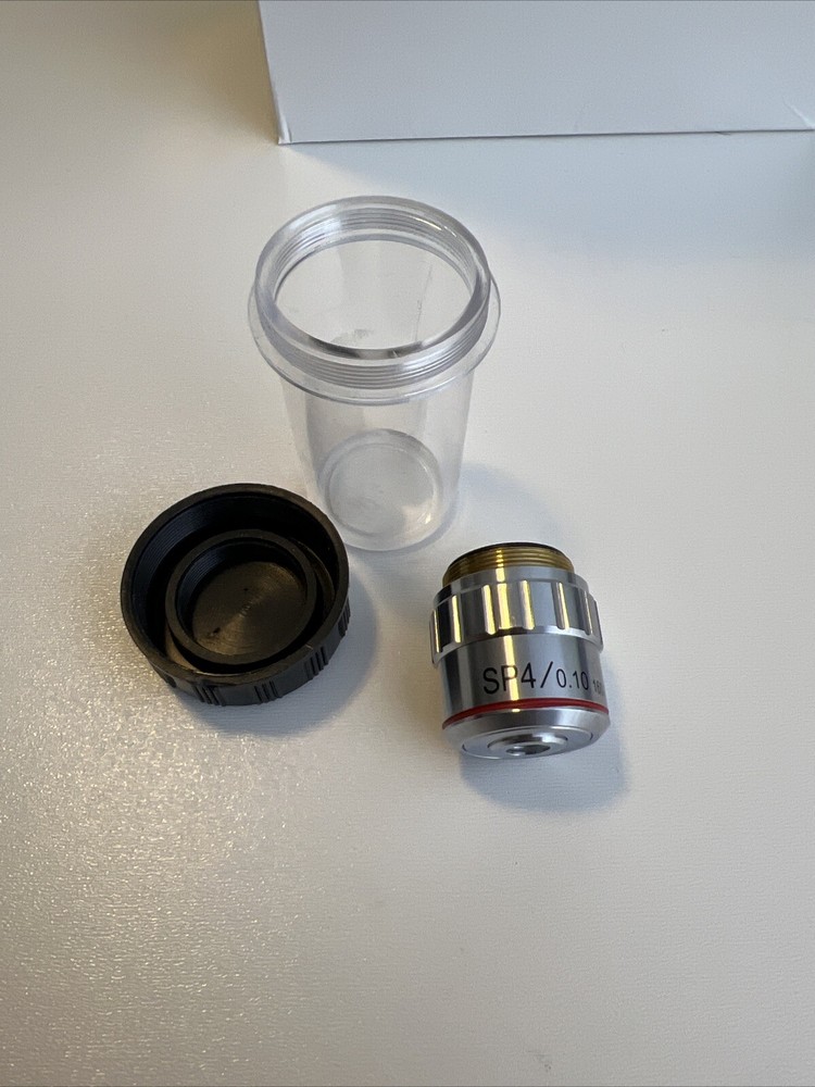 SP4 4X/0.10 160/- Microscope Objective; NEW