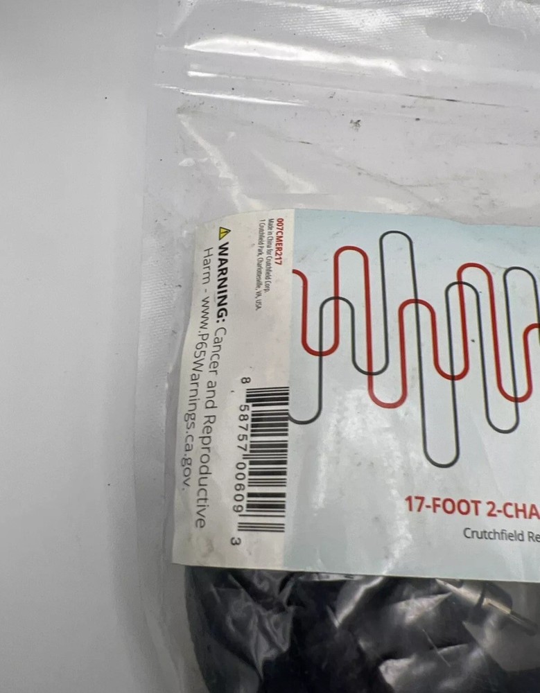 Crutchfield 2-Channel Reference RCA Cable 17 ft