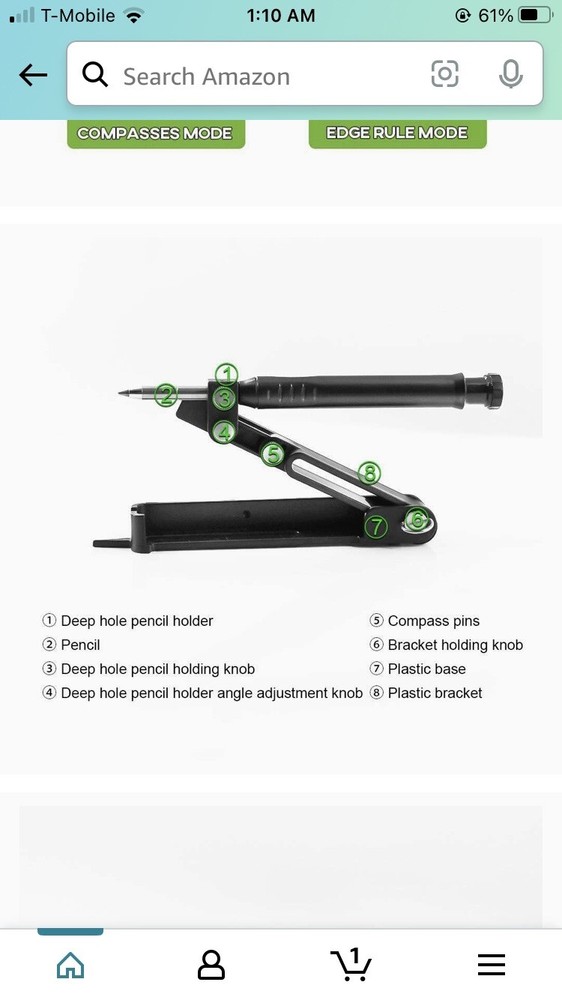 Multi-function Scribing Pencil Tool Woodworking Profile Measure Gauge Adjustable