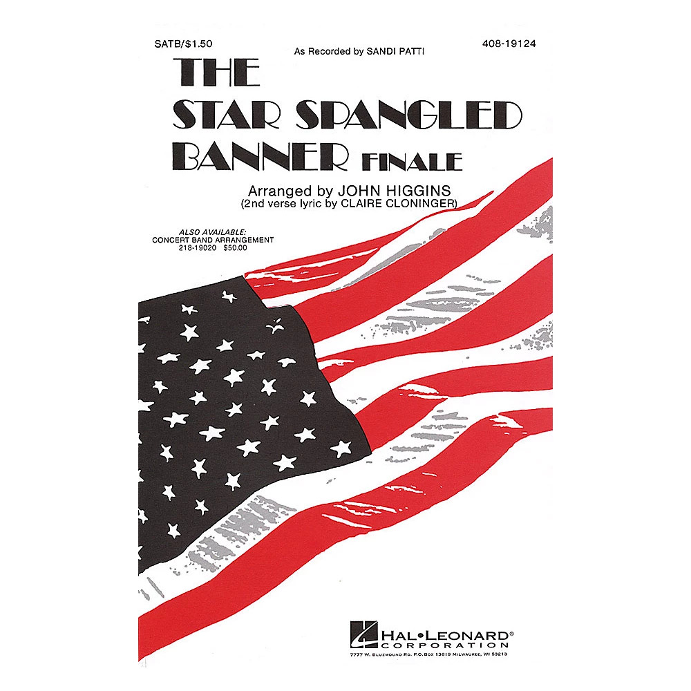 Star Spangled Banner (Sandi Patty Version) SATB arranged by John Higgins