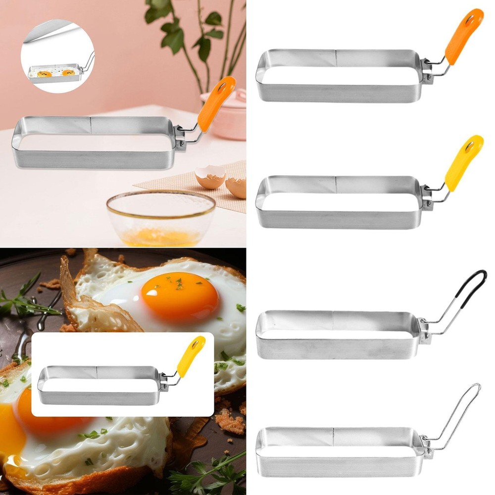 Fried Egg Ring Griddle Cooking Shape Rectangle