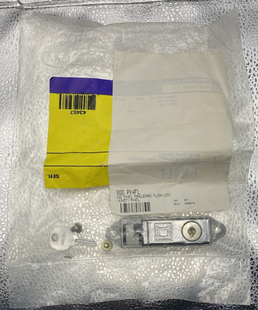 SQD PK4FL Panelboard Flush Lock With Key And Mounting Screws
