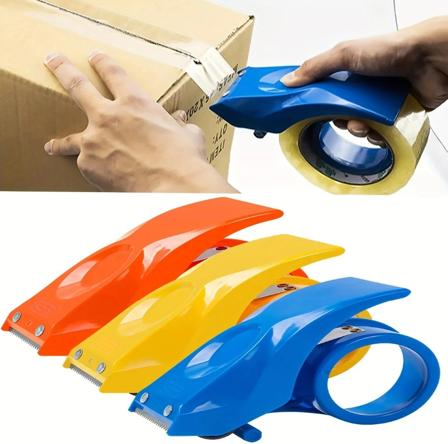 1pc Heavy Duty Shipping Tape Dispenser Reusable Eco-Friendly 55mm/2.17 in Cutter