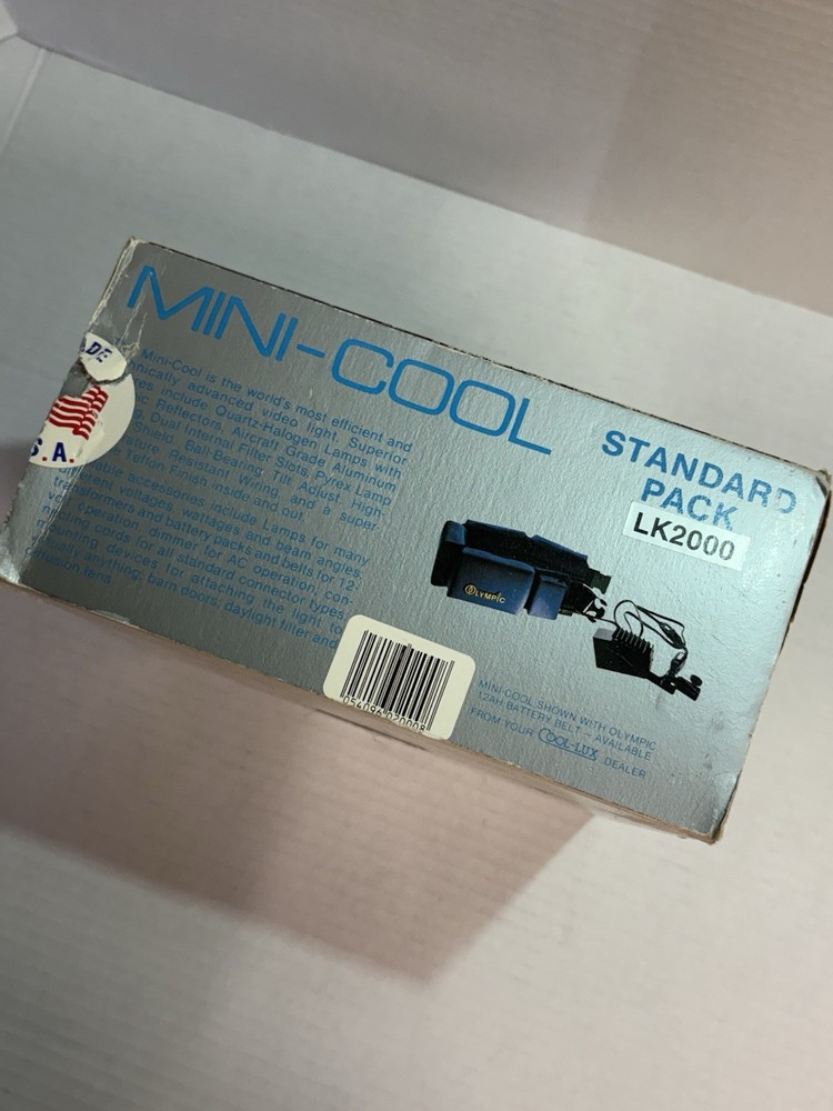 Mini Cool AC/DC Video Light C4460 Pack Vintage Original Box UNTESTED