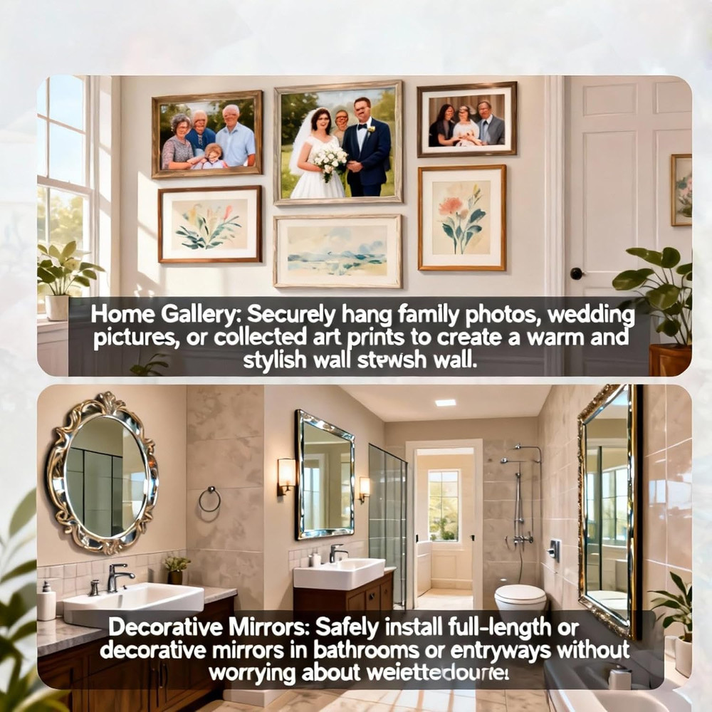 Heavy Duty D-Ring Picture Hangers – Secure Hooks for Frames, Mirrors & Art