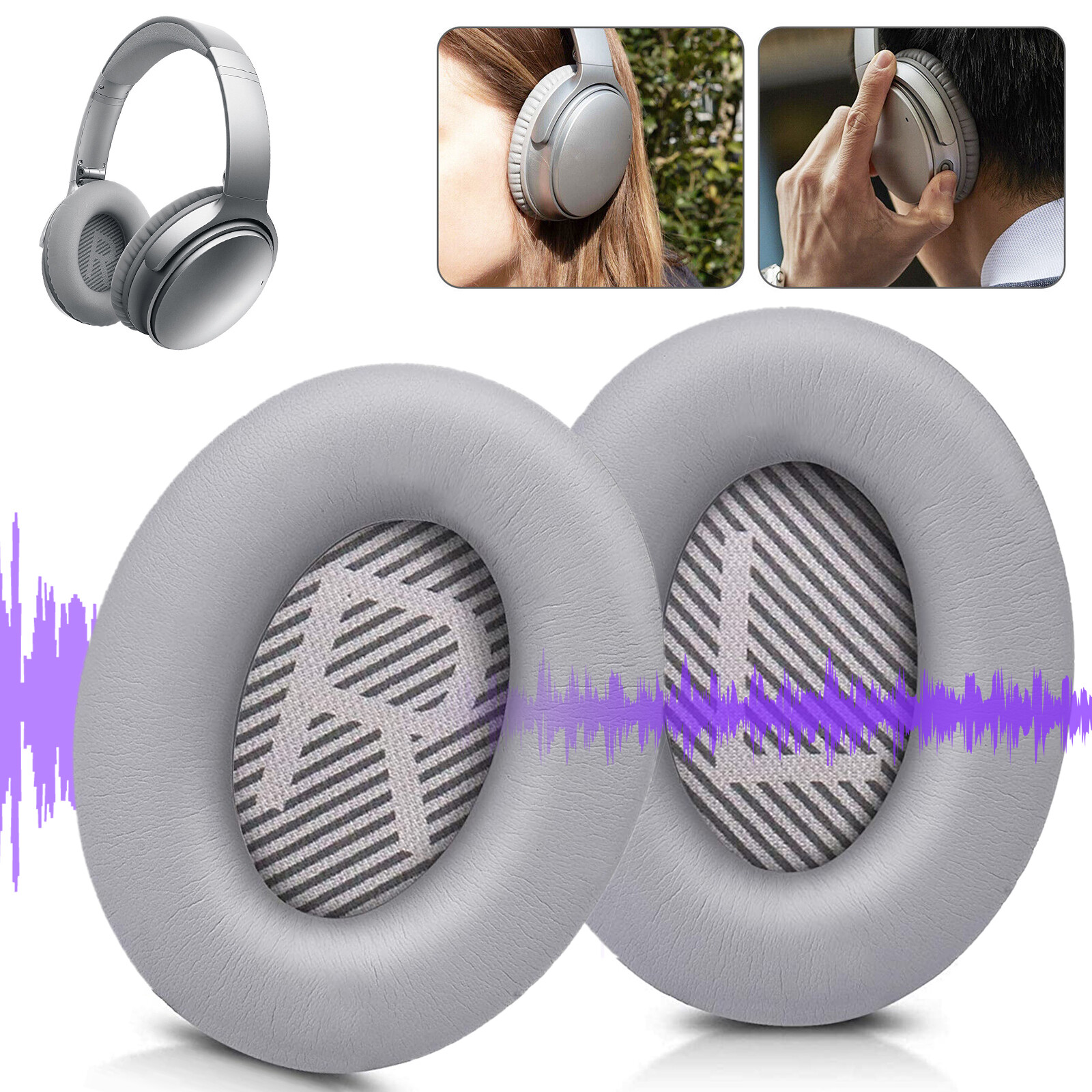 Replacement Ear Cushion Pads for Bose QuietComfort QC35 QC35II Headphone Earpad