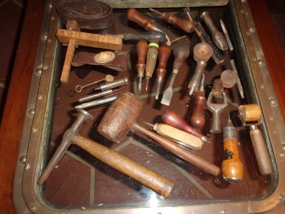 Antique Sailmakers shipwright shipbuilding tool kit