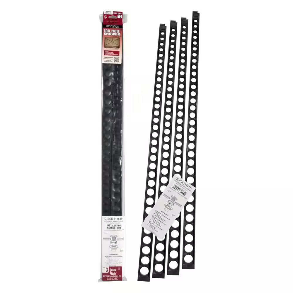 Shower Quick Pitch Extra Float Stick Kit for Sloped Shower Floor 4 Pack Durable