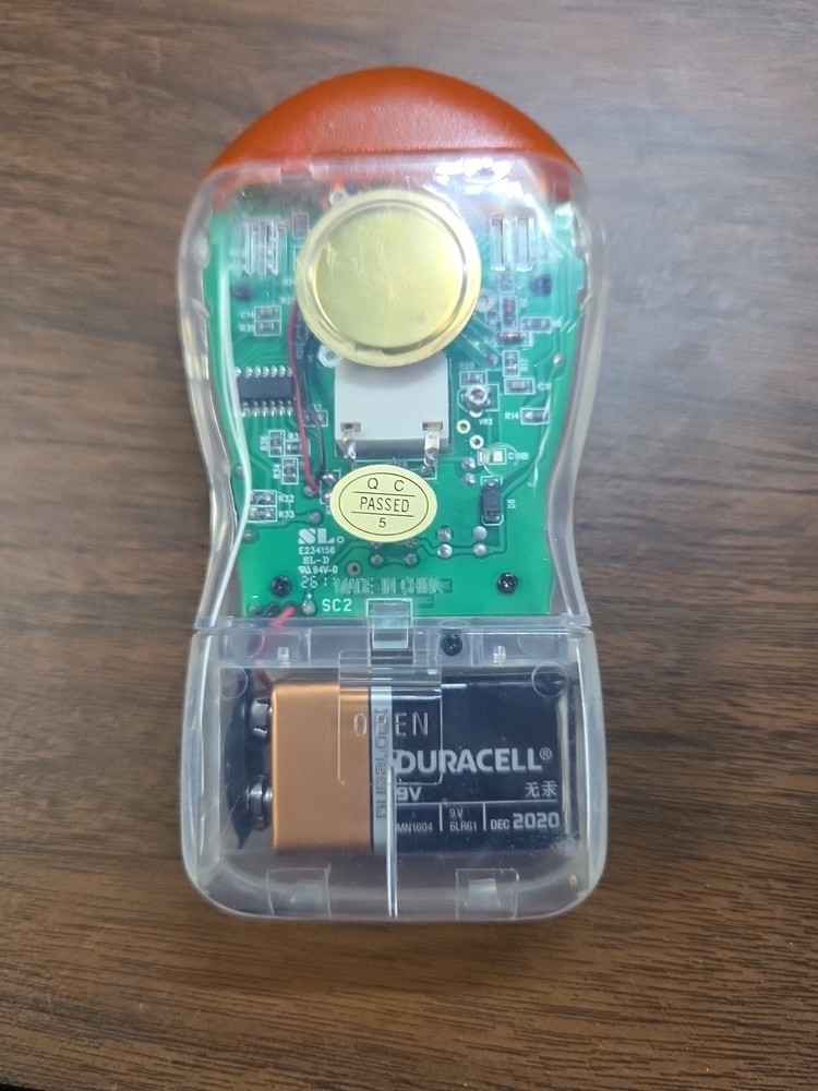 The Ghost Meter EMF Sensor Transparent Orange Ghost Hunter Detector