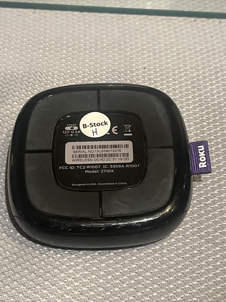 Roku 1 (3rd Generation) Media Streamer 2710X (No Remote)