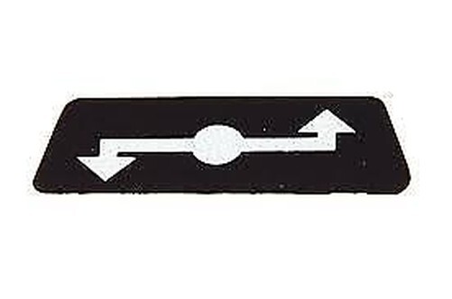 Steering Column Indicator Lights Cover Label Decal Sticker Triumph Spitfire TR6