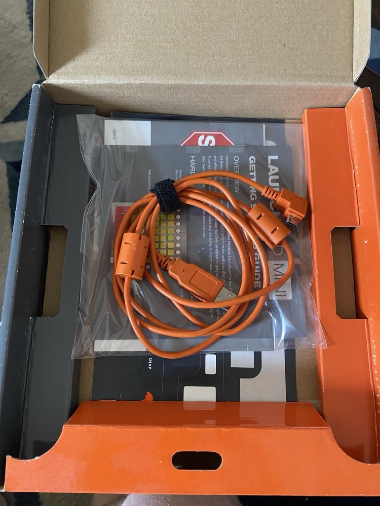 Novation Launchpad Mini Open Box with original cord and documents