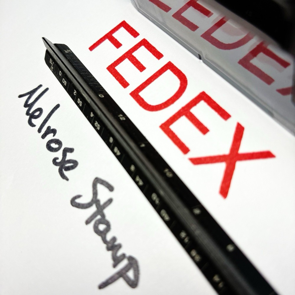 FEDEX Rubber Stamp Red Ink Self Inking Ideal 4913