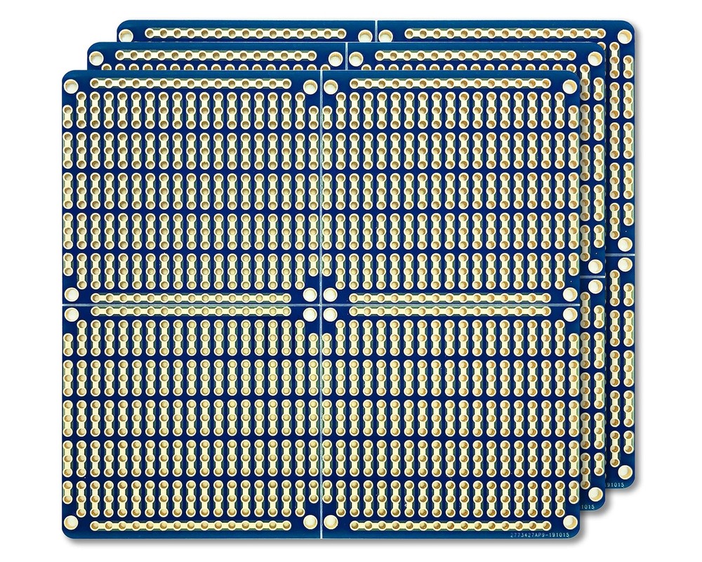 Snappable PCB Strip Board with Power Rails for Electronics Projects Compatibl...