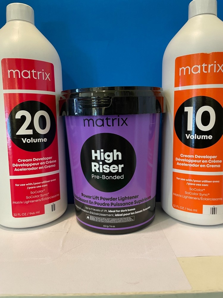 2 Matrix High Riser Pre Bonded Powder Lightener & Cream Developer (Choose)