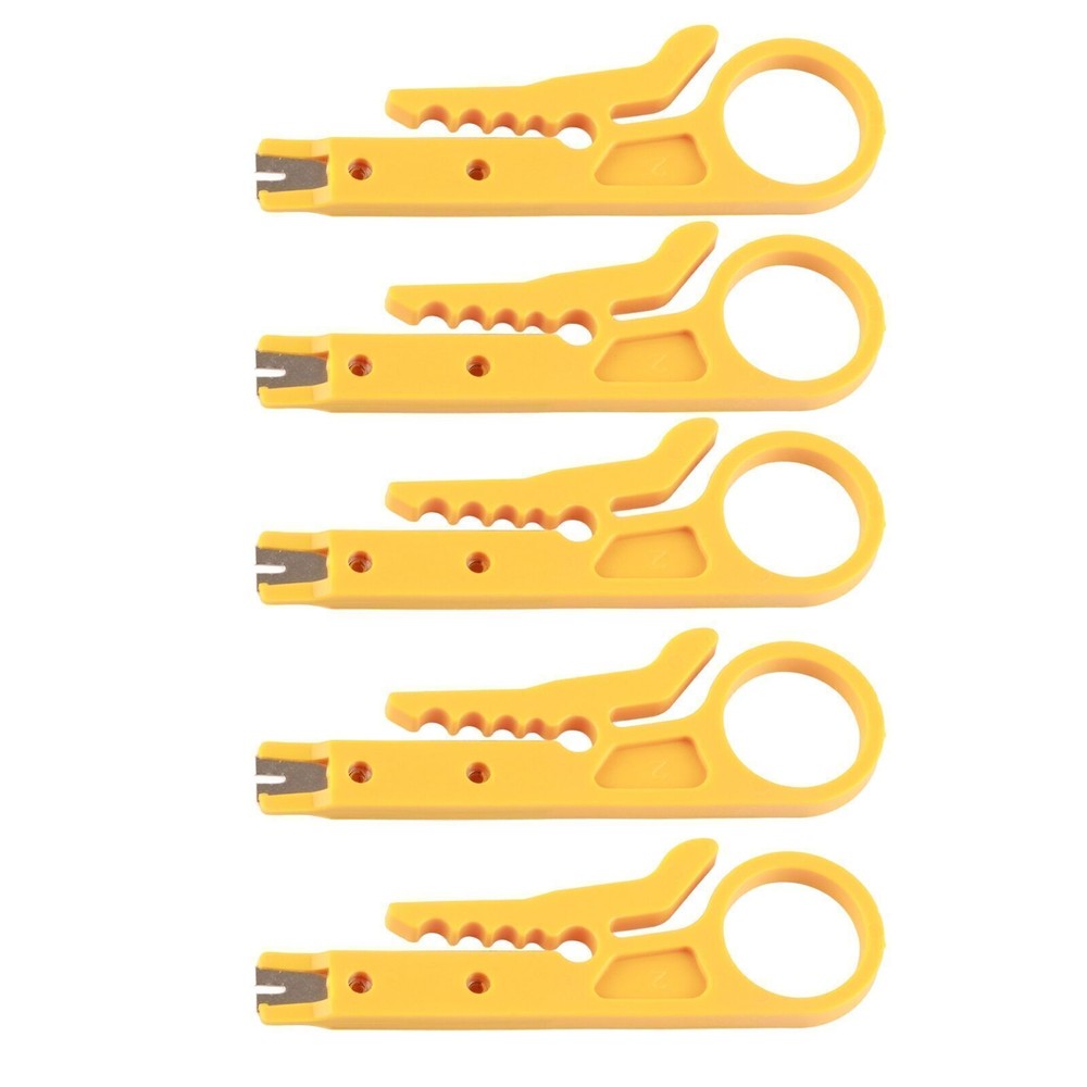 5Pcs Mini Wire Stripper Portable Durable Network Wire Stripper for CAT5 CAT5e