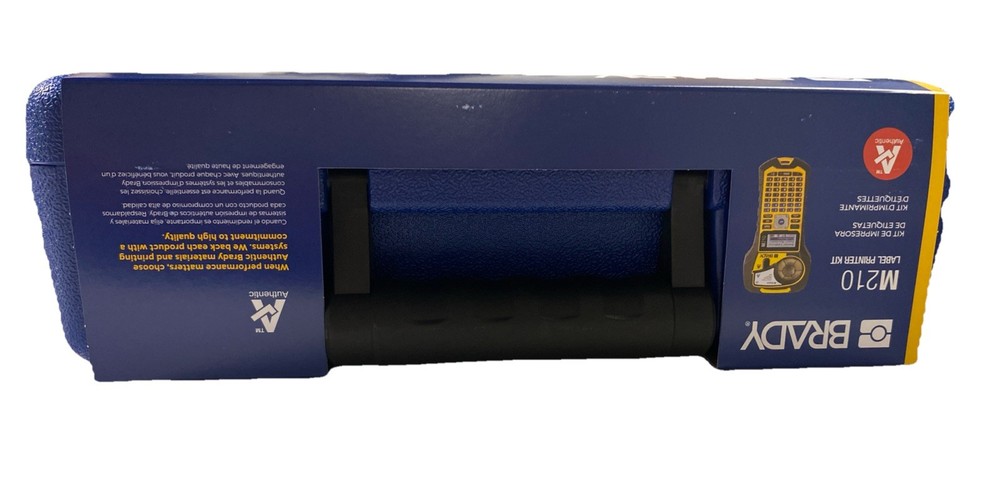 Brady M210 Portable Handheld Label Maker Printer Kit Case & Rechargeable Battery
