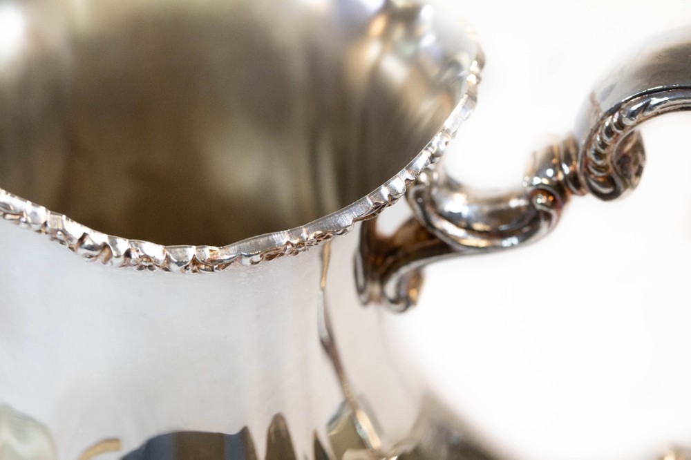 Silver Plated Water Pitcher LANCASTER ROSE by Poole Silver Co. 401A EUC (TDH)