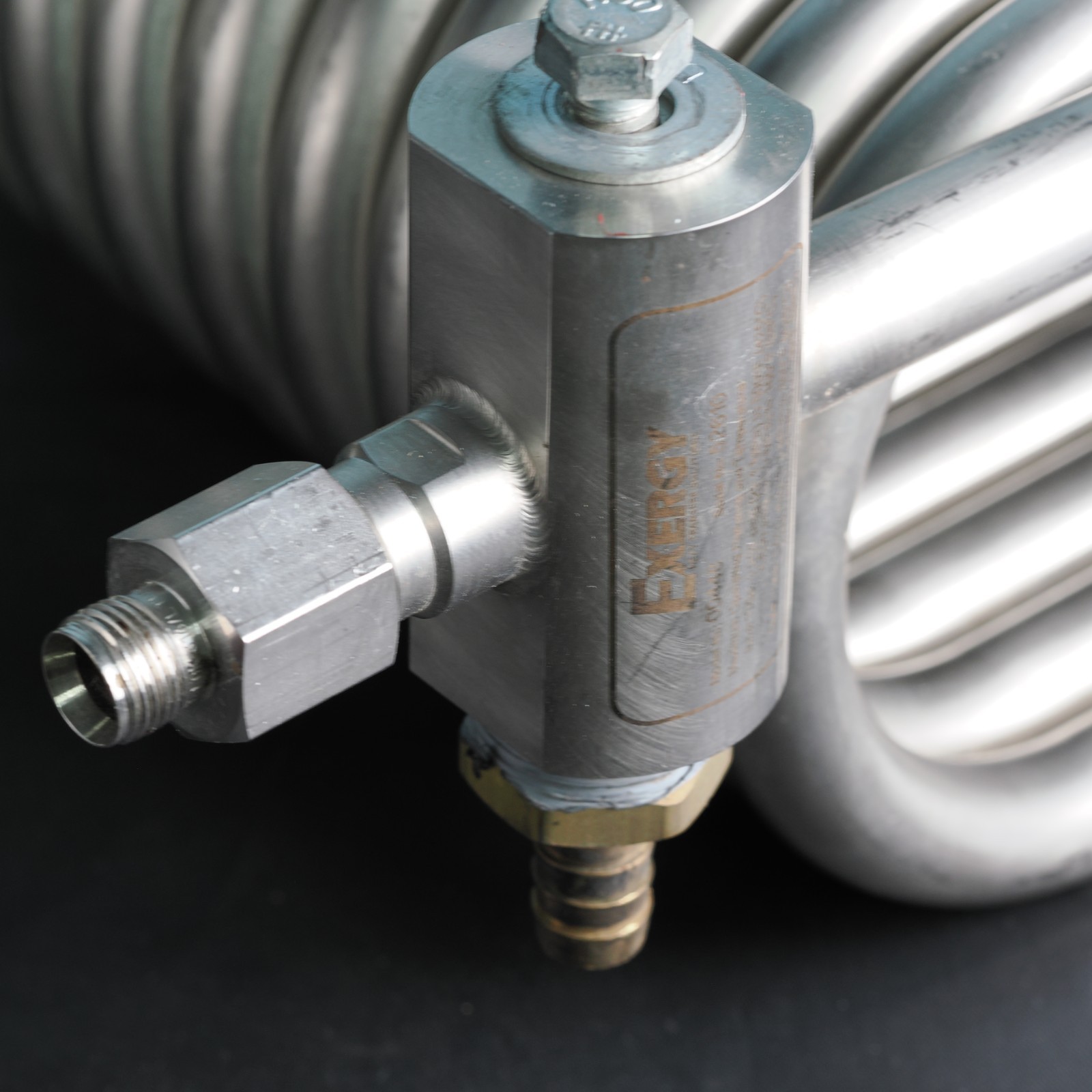 Exergy Tube in Tube Coil in Coil Stainless Steel Heat Exchanger 00448 3/8" USA