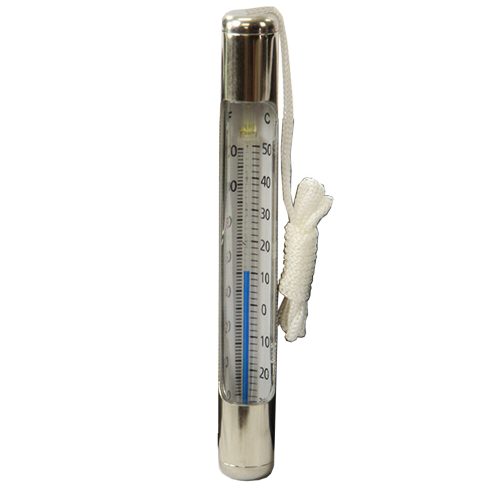 Chrome Tube Thermometer for Pool and Spa