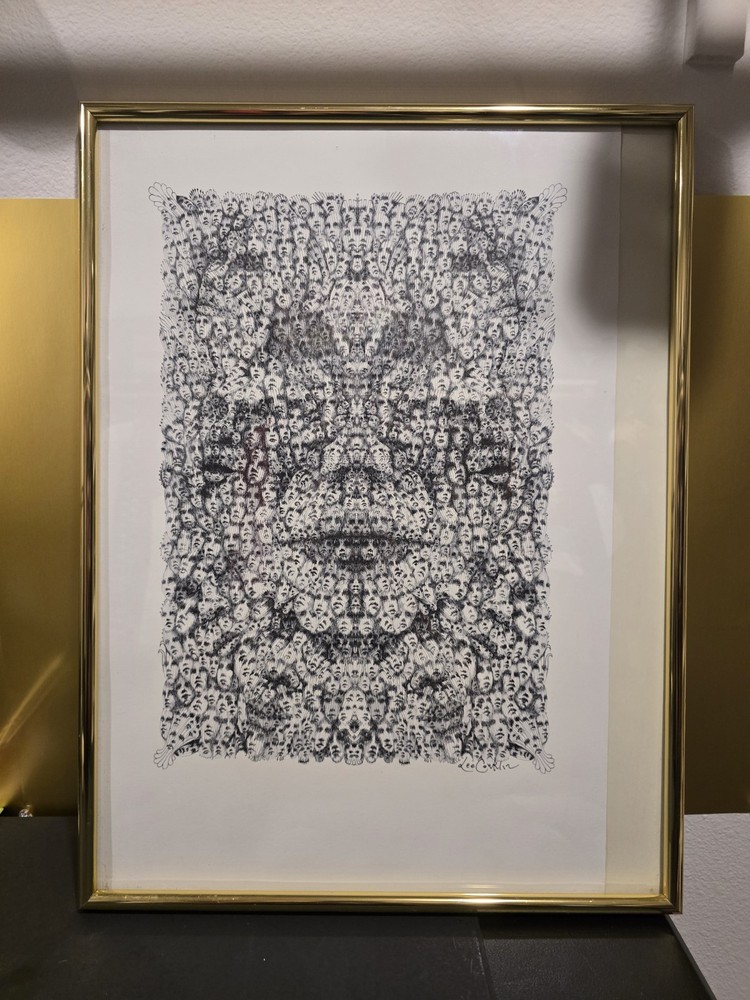 LEE CONKLIN “FACES” – Signed/Numbered Serigraph Print – Limit 50 – Psychedelic F