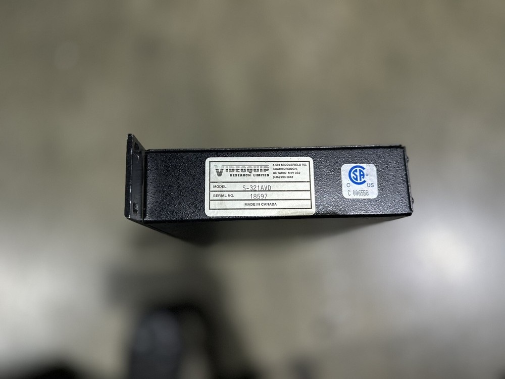 Videoquip Research Limited S-321AVD Switch Interface System
