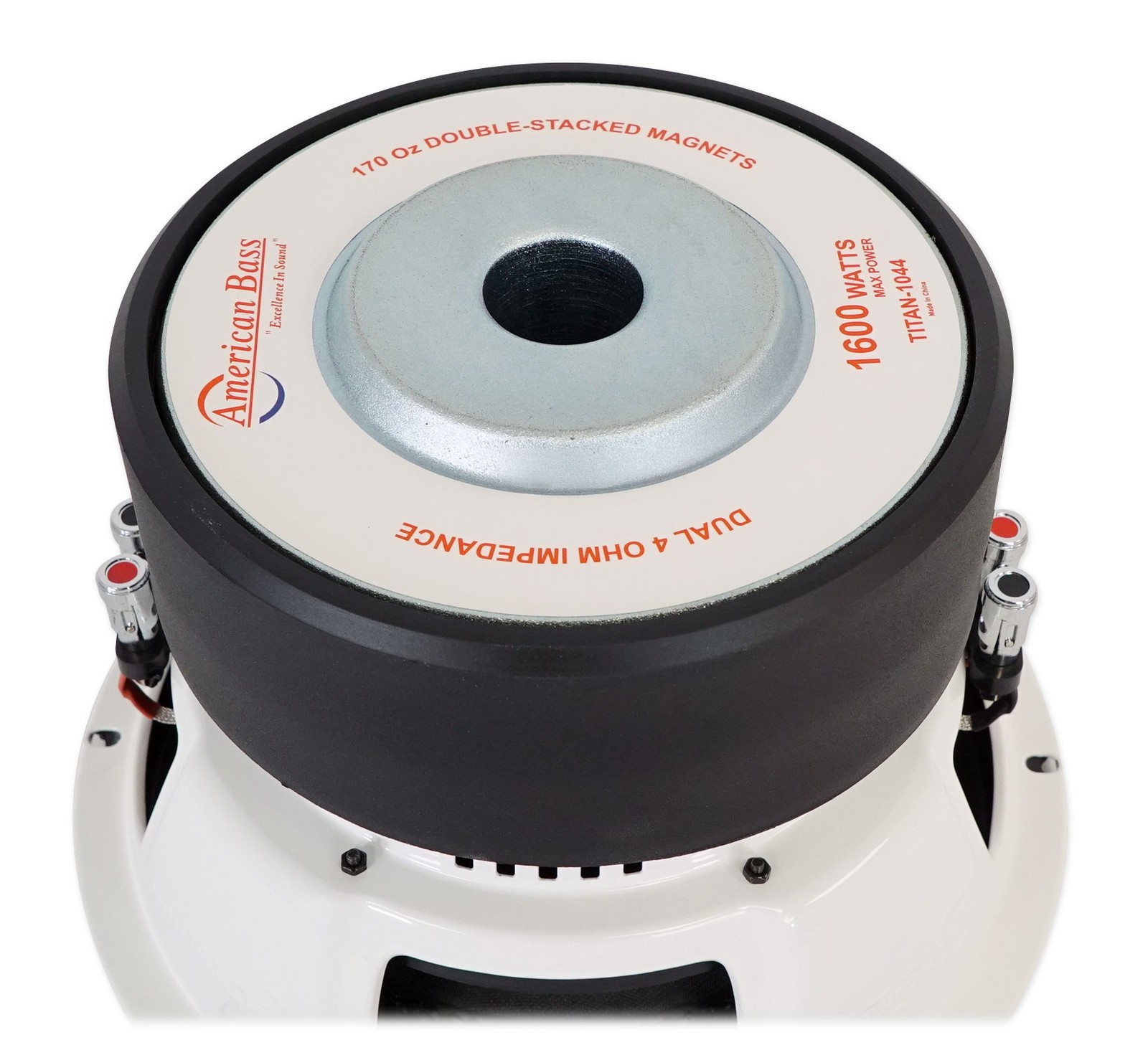 American Bass TITAN 1044 10" 1600w Peak/800w RMS Car Subwoofer w/ 3" voice coil