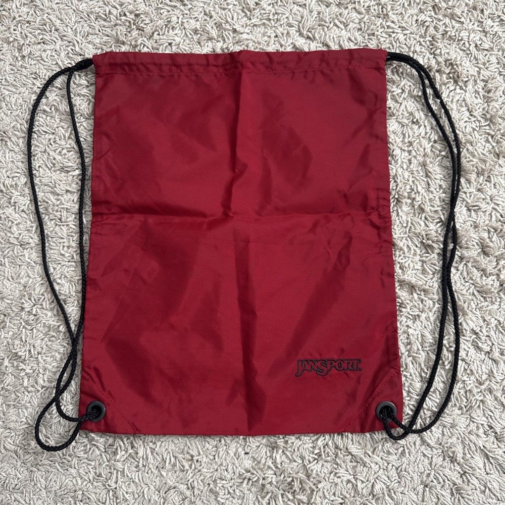 JanSport Cinch Sac Bag Drawstring Backpack 15” x 18.5”