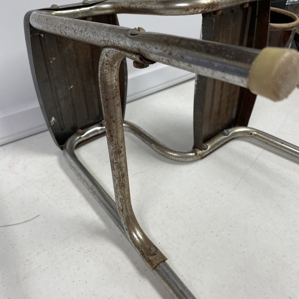 Griswold Two Step Stool Vintage Rusty Primitive Missing Nonskid Rubber ￼