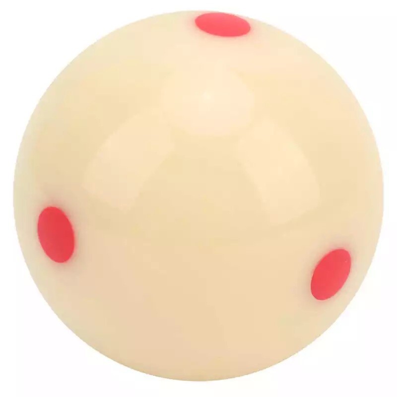 Standard Billiard Ball 57.0MM red 6 Dot - Spot Pool Practice Training Cue Ball
