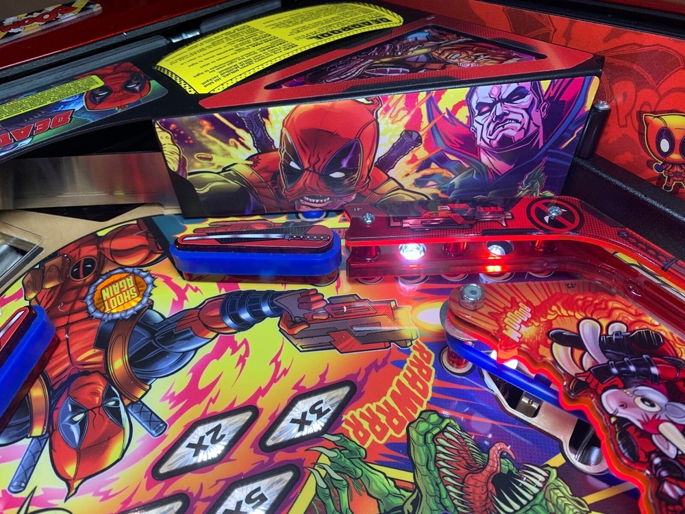 Deadpool Pinball Mod Apron Wall Decal( SOLD AS A PAIR)