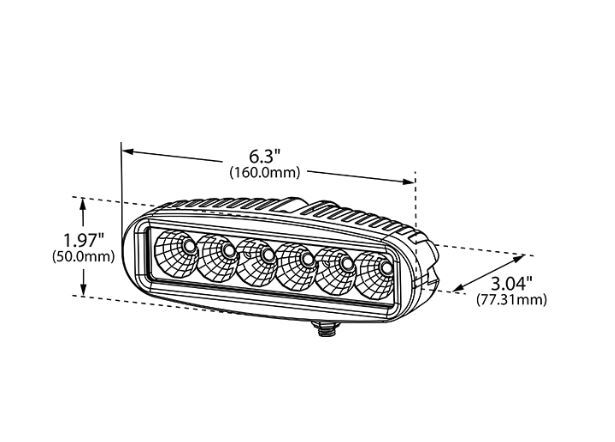Grote BZ3015 Slim Led Work Lamp