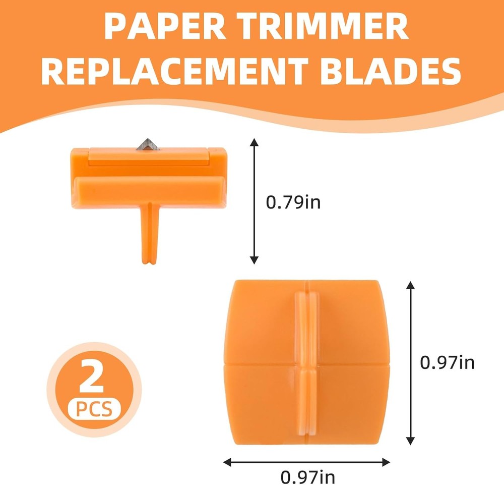 Fiskars Trimmer Replacement Blades 157400 1001 2 Pack for Cutting