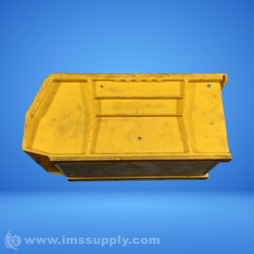Uline S-12415 Yellow Plastic Stackable Storage Bin USIP