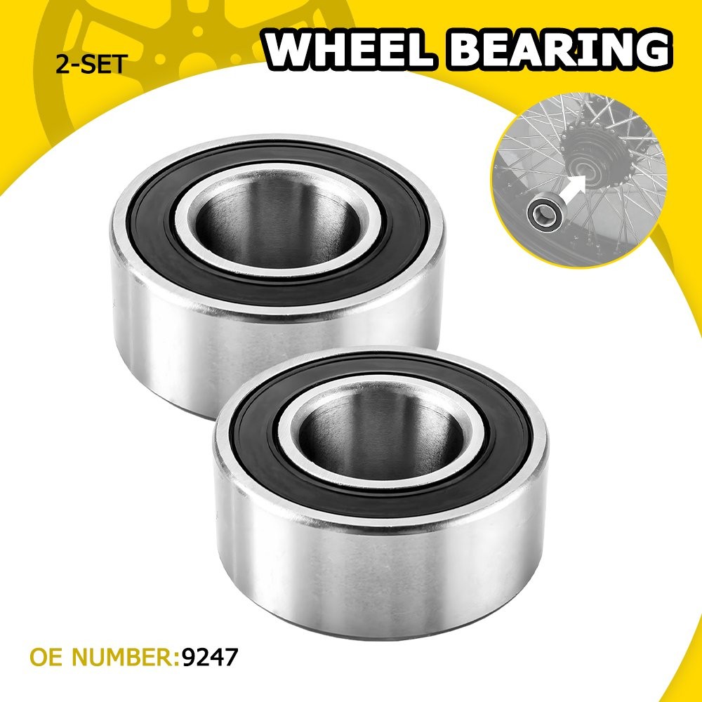 For 2004-2007 Harley Dyna 1" Axle Sealed Wheel Bearings 9247 Front Or Rear 04-07