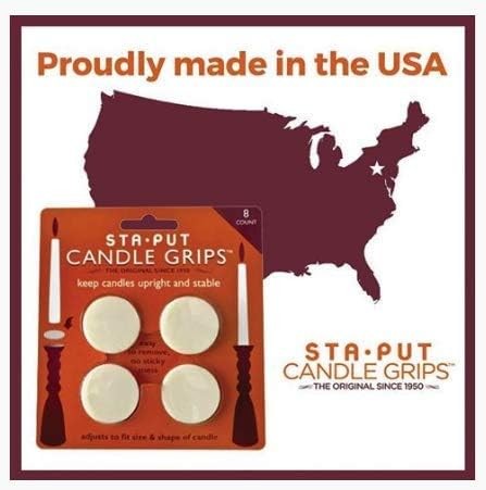 8 Pack Non Slip Candle Grips for Holders