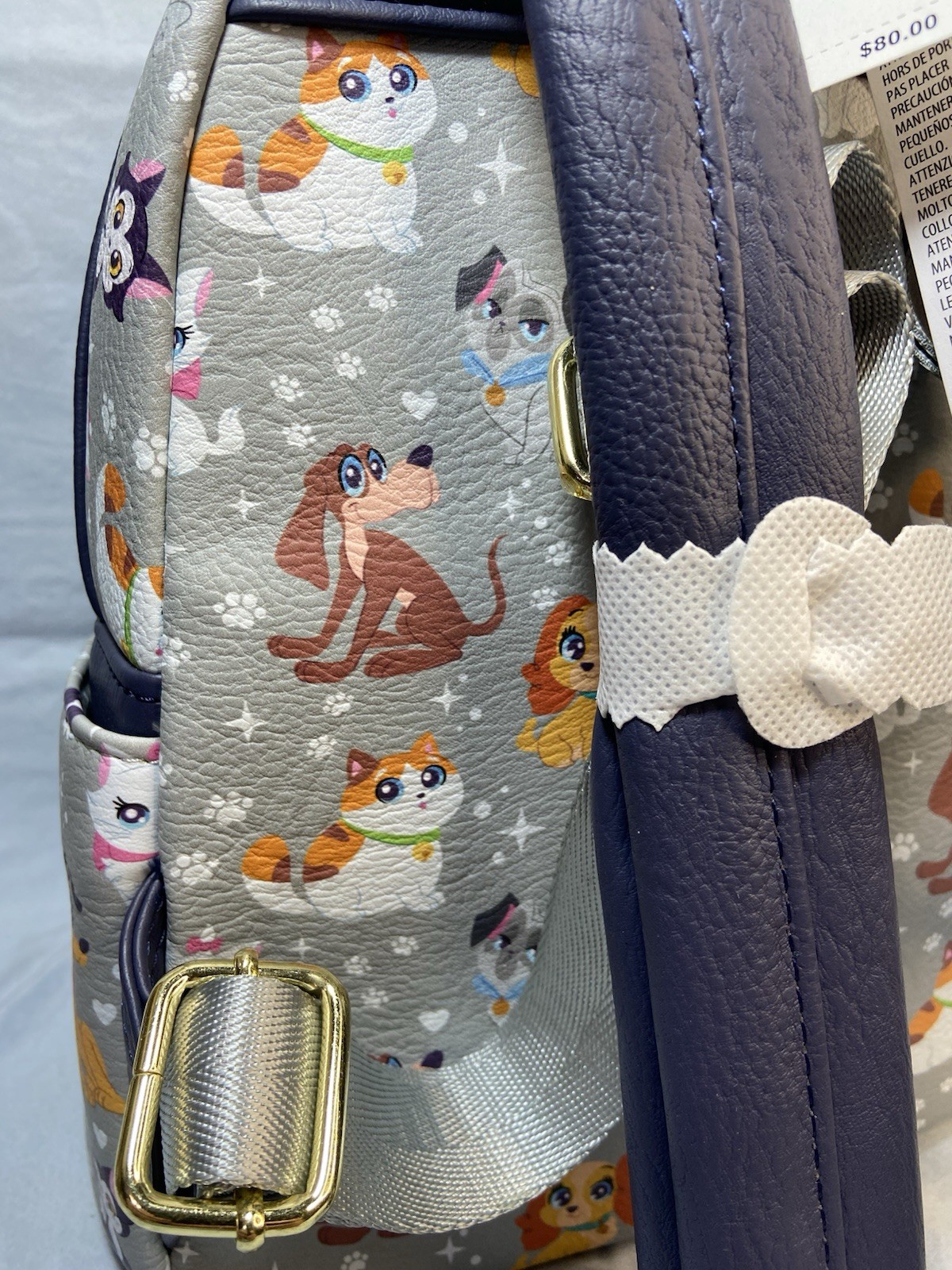 Disney Parks Loungefly 2025 @Pets” Cats, Dogs, Pluto, Marie Loungefly Backpack