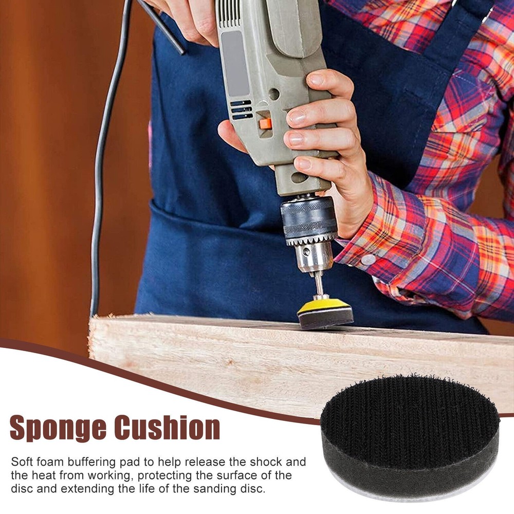 303Pcs 2" Sanding Disc Hook Loop Sander Paper Backer Pad + Drill Adapter Kit