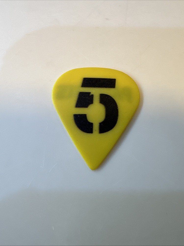All Time Low Bryan Donohue Patriots Yellow Tour Guitar Pick
