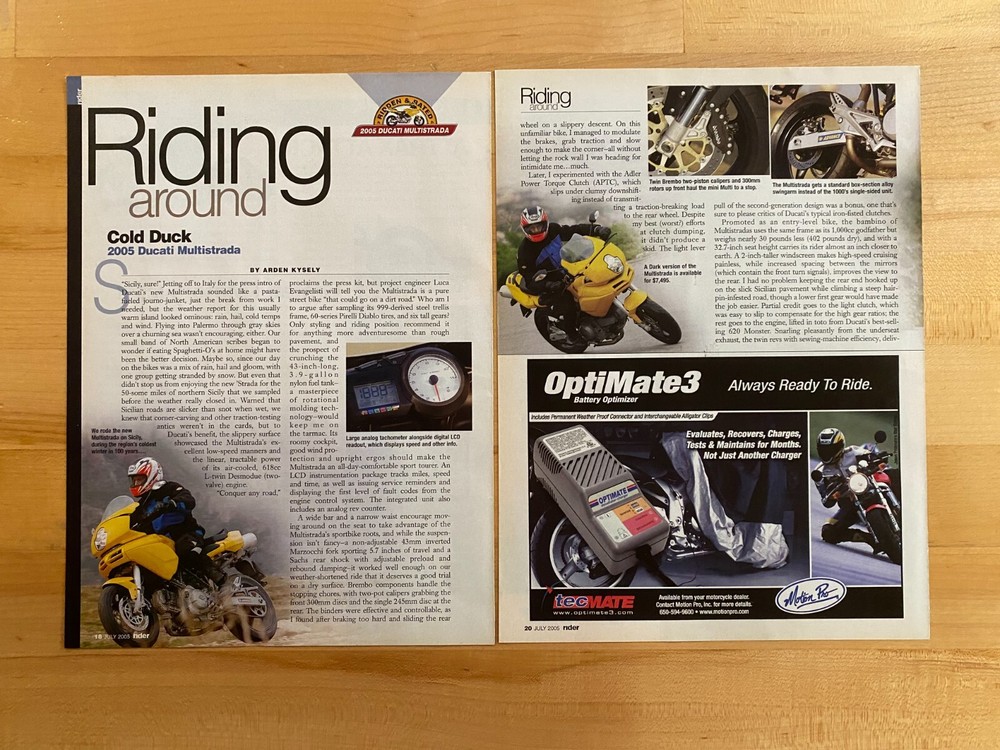 2005 Print Article Ducati Multistrada